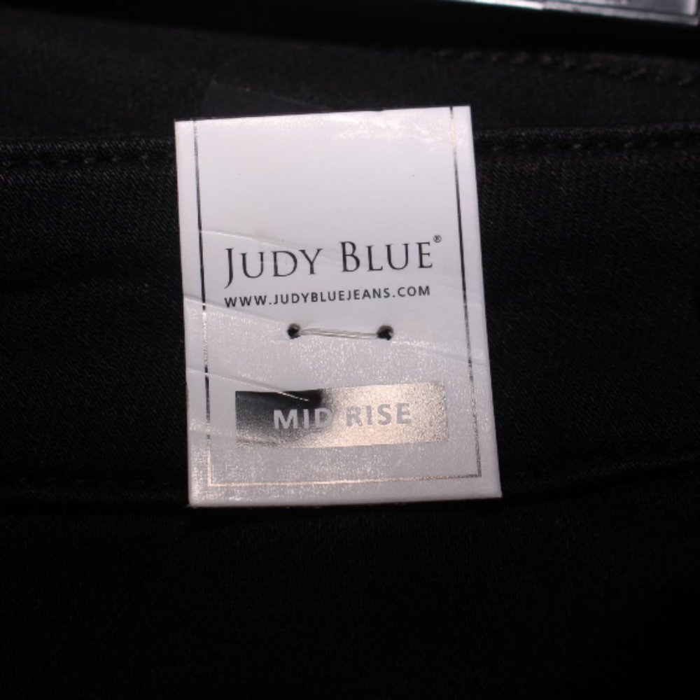 NWT Judy Blue Slim Fit High Rise Black Denim Jeans Size 26 - Picture 13 of 13